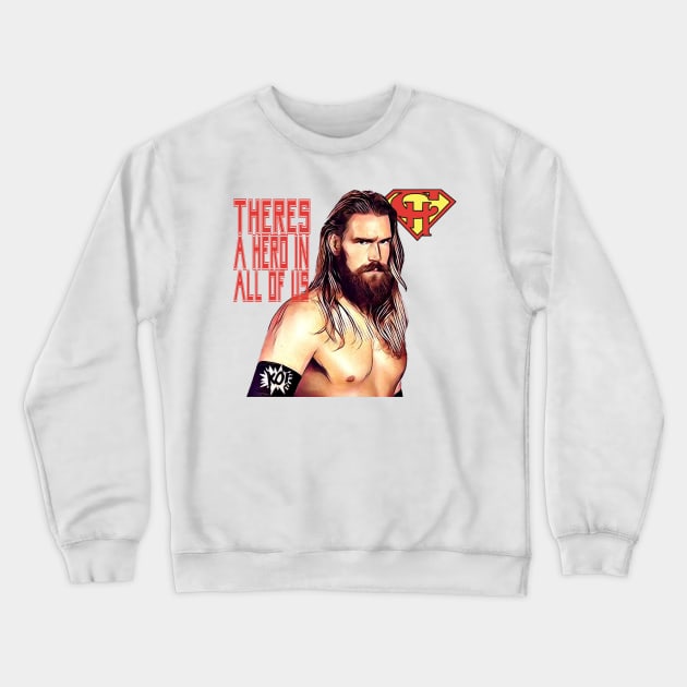 Chris Hero Crewneck Sweatshirt by awesomeniemeier